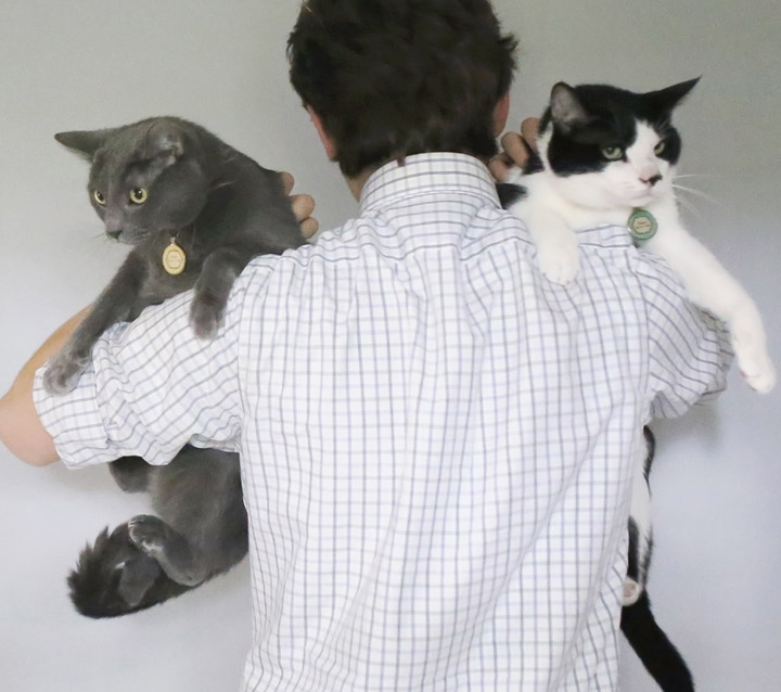 VCA Community Partners Picture of Man with Two Cats