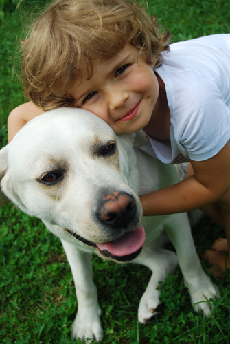 dog---child-with-yellow-lab dog---child-with-yellow-lab